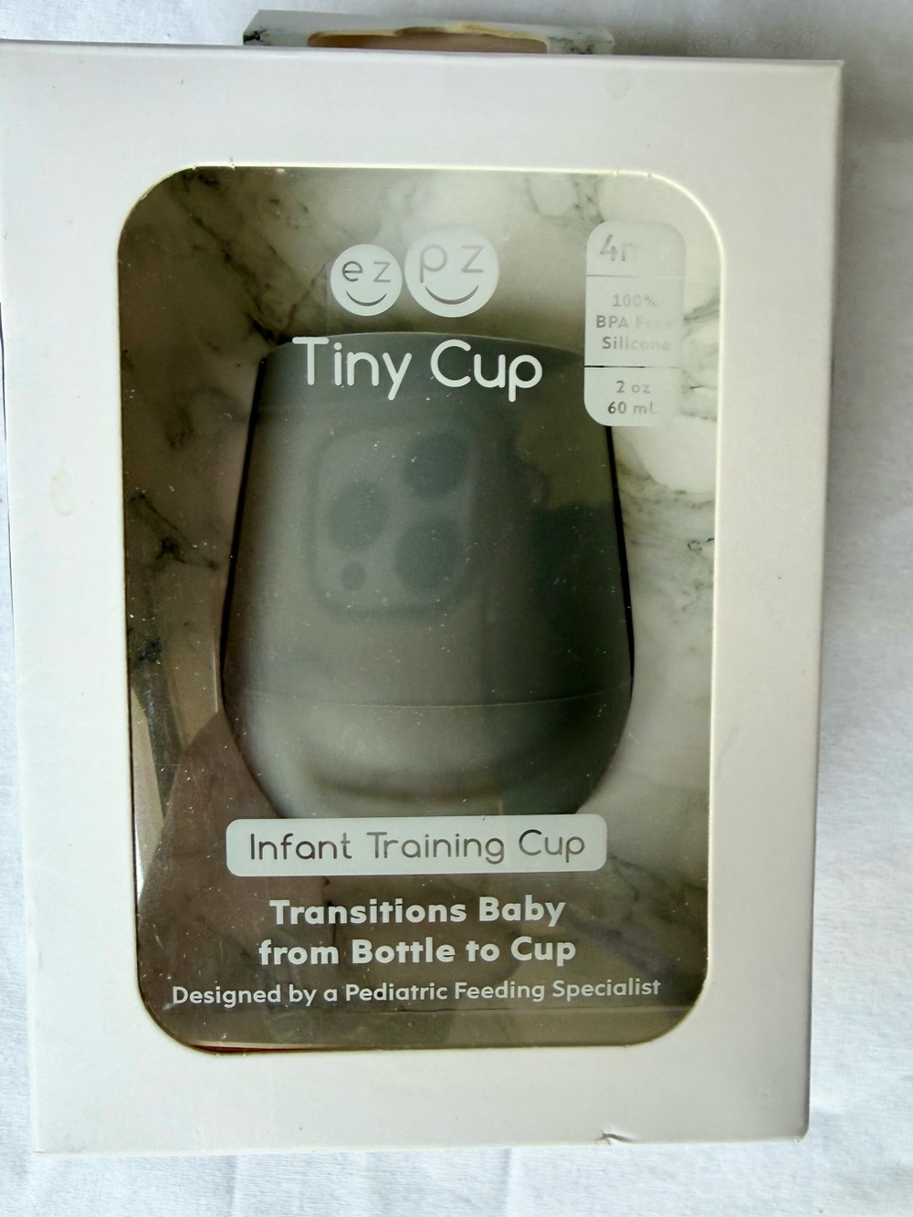 ezpz Tiny Cup Infant Training Cup - Gray